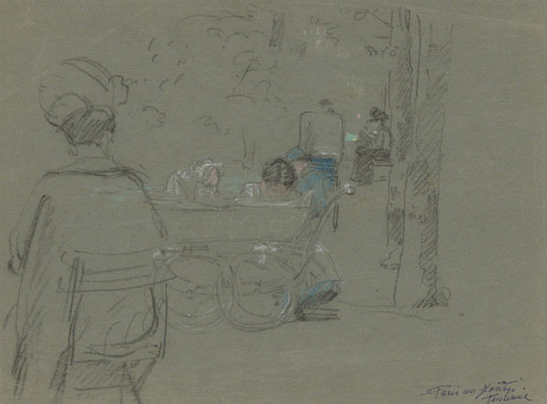 Maximilián Schurmann – Záhrada Tuilerie v Paríži 