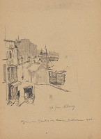 Maximilián Schurmann – Štúdia k obrazu Parížsky motív 