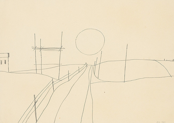 Andrej Barčík – Krajina s lešením 