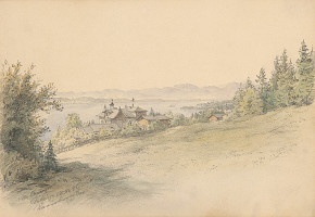 Karol Ľudovít Libay – Pohľad na vilu Beringer 