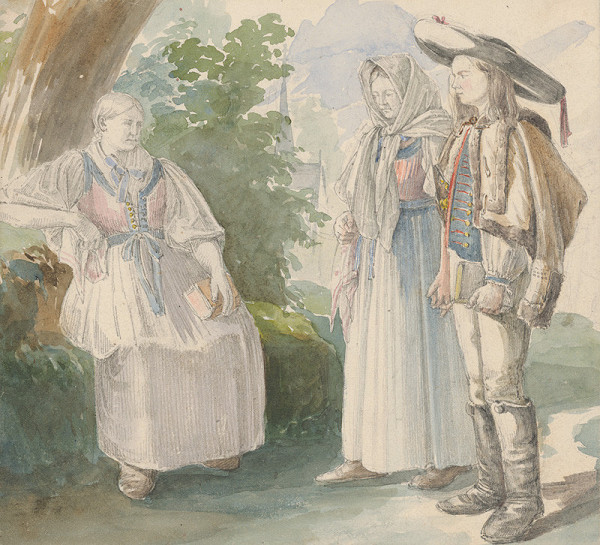 Karol Ľudovít Libay – Cestou do kostola 