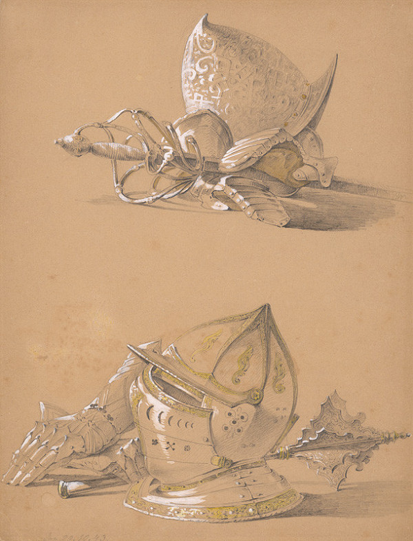 Karol Ľudovít Libay – Dve štúdie častí brnenia 