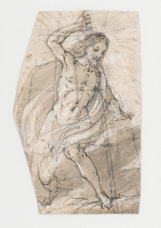 Antonio Maria Viani – Štúdia postavy Krista Sudcu - figurálna kompozícia IV. 