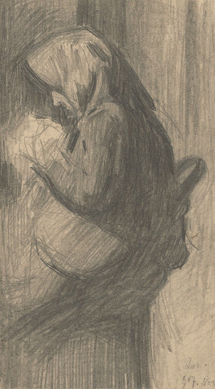 Eduard Putra – Štúdia sediacej ženy 