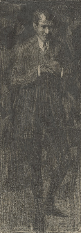 Eduard Putra – Štúdia stojaceho muža 