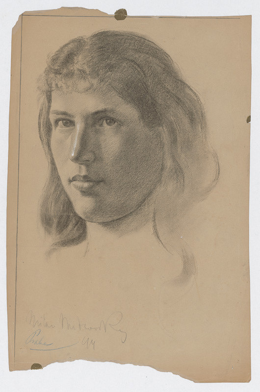 Milan Thomka Mitrovský – Štúdia ženskej hlavy 