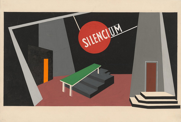 Ľudovít Fulla – Scénický návrh k inscenácii A.N. Afinogenova: Strach V. 