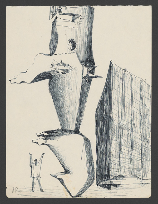 Andrej Rudavský – Kresba k plastike 