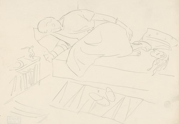 Eugen Nevan – Ležiaca žena 