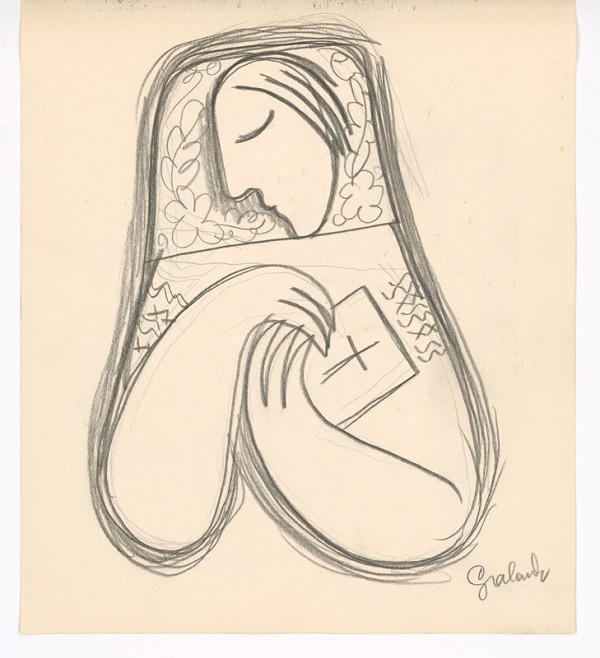 Mikuláš Galanda – Žena s modlitebnou knižkou 