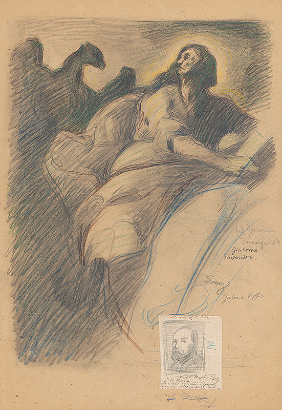 Milan Thomka Mitrovský – Sv. Ján Evanjelista - podľa Giacoma Tintoretta 