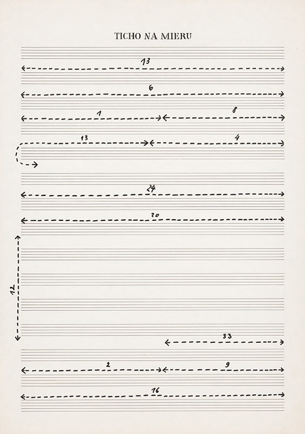 Dezider Tóth – Partitúra XXXVIII. Ticho na mieru 