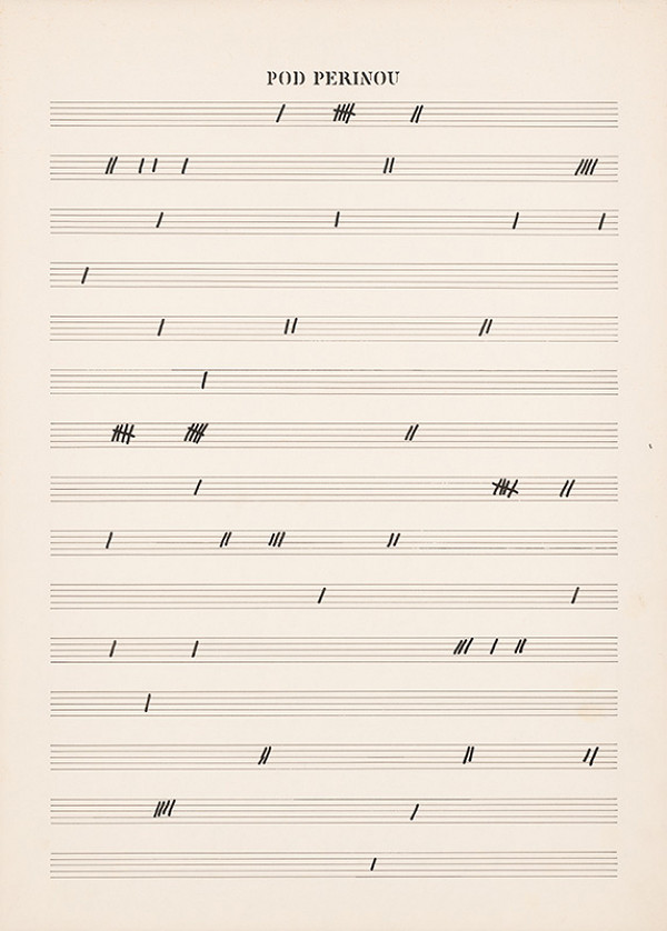 Dezider Tóth – Partitúra L. Pod perinou