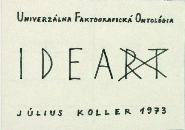 Július Koller – IDEART [UFO] 