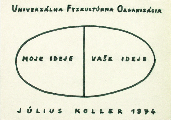 Július Koller – Univerzálna Fyzkultúrna Organizácia 