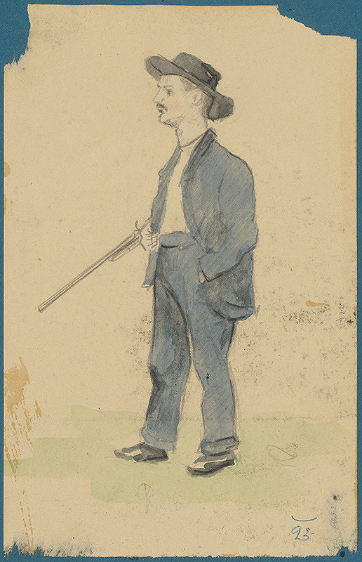 Milan Thomka Mitrovský – Štúdia muža s puškou 