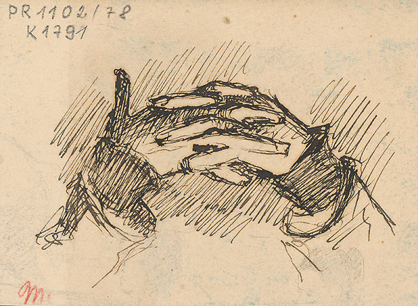 Milan Thomka Mitrovský – Štúdia pootočených zložených rúk 