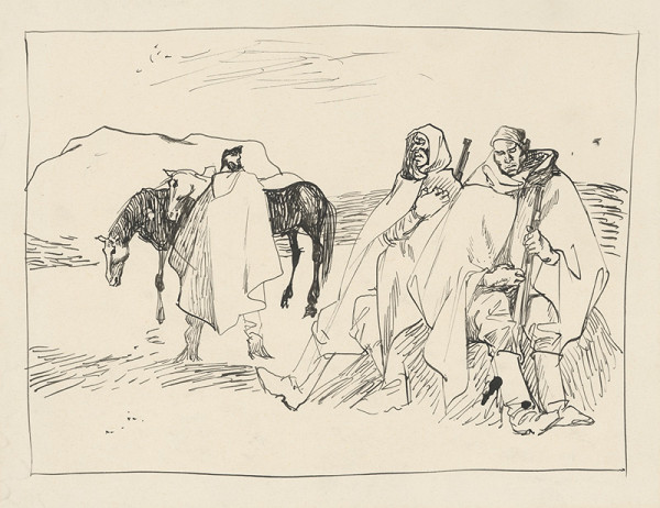 Vincent Hložník – Study to the Cycle Partisans II.  