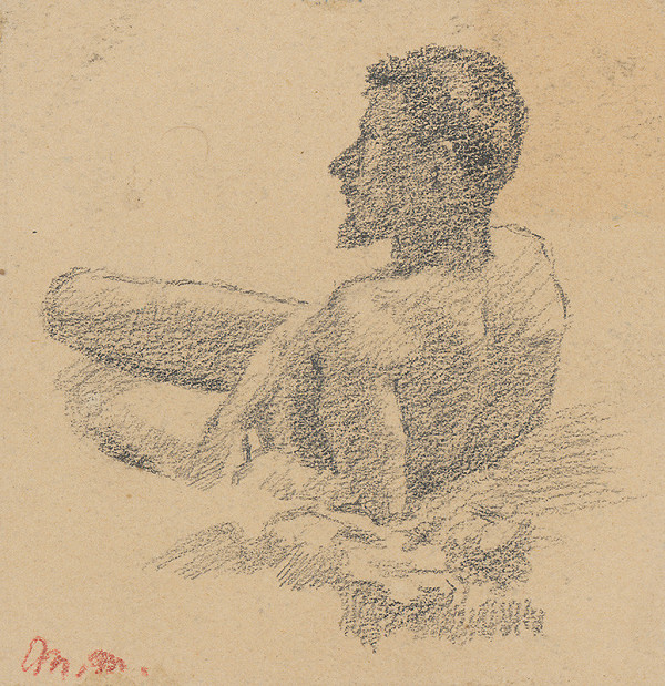 Milan Thomka Mitrovský – Ležiaci mužský akt 