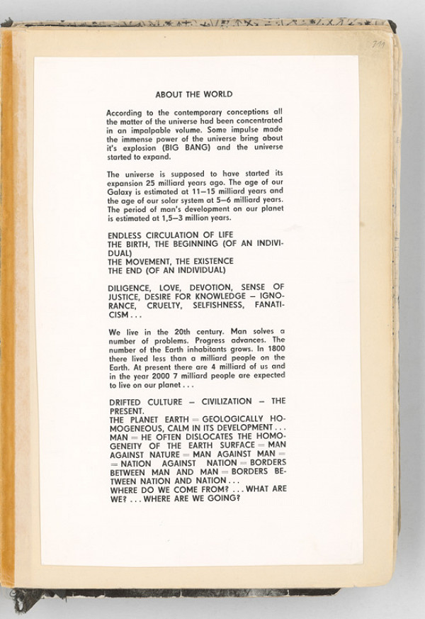 Rudolf Sikora – About the world (text koncept) 1 