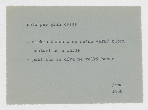 Milan Adamčiak – Solo per gran cassa 2. 
