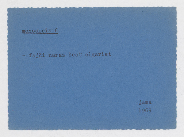 Milan Adamčiak – MONOAKCIA 6 