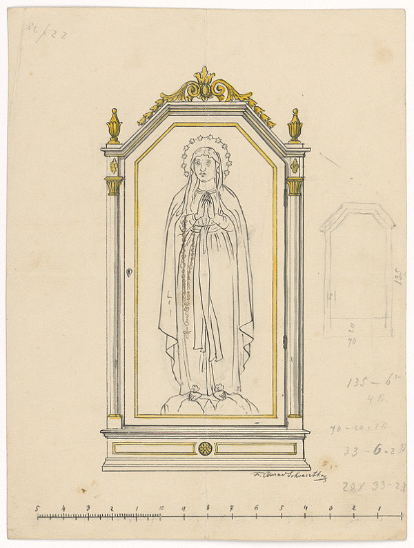 Konrád Švestka – Návrh na oltárny obraz 