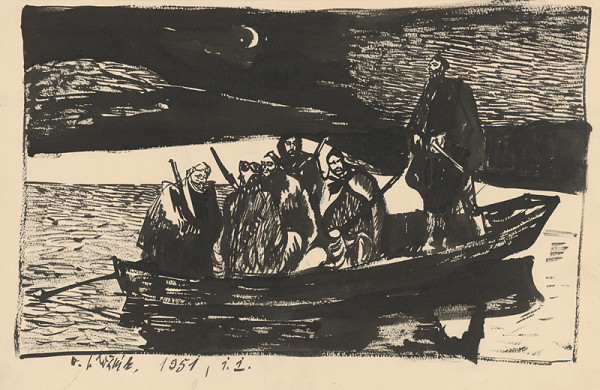 Vincent Hložník – Prechod partizánov cez Váh 