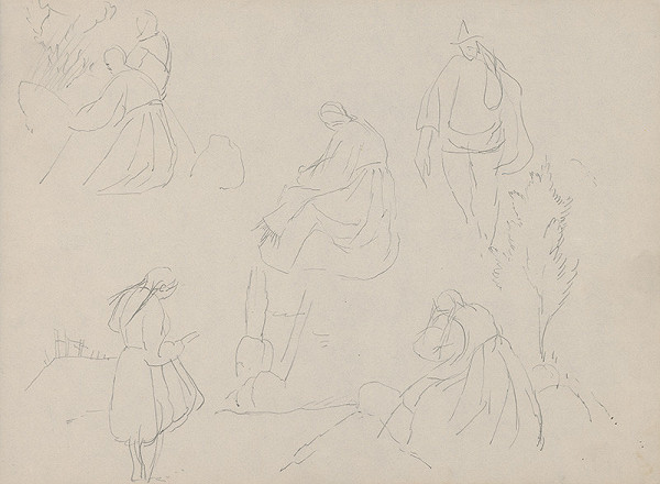 Ján Novák – Štúdie ženských i mužských postáv  