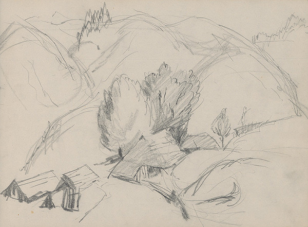 Ján Novák – Krajina s chalúpkami 