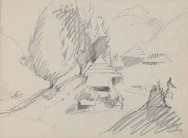 Ján Novák – Krajina s chalúpkami 