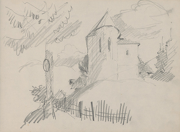 Ján Novák – Krajina s kostolom  