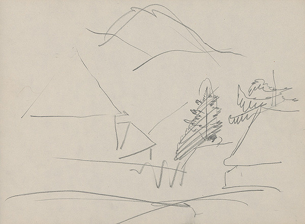 Ján Novák – Krajina s chalupami 