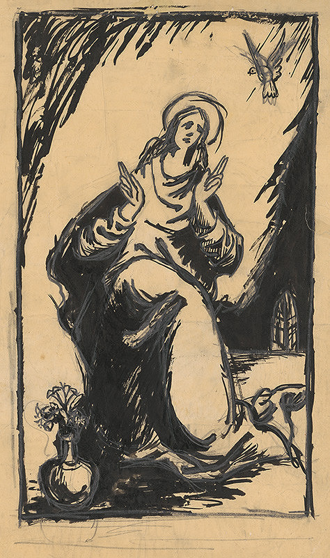 Ján Novák – Madonna with a Vase and Flowers 