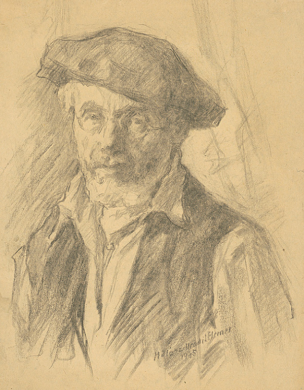 Elemír Halász-Hradil – Autoportrét 