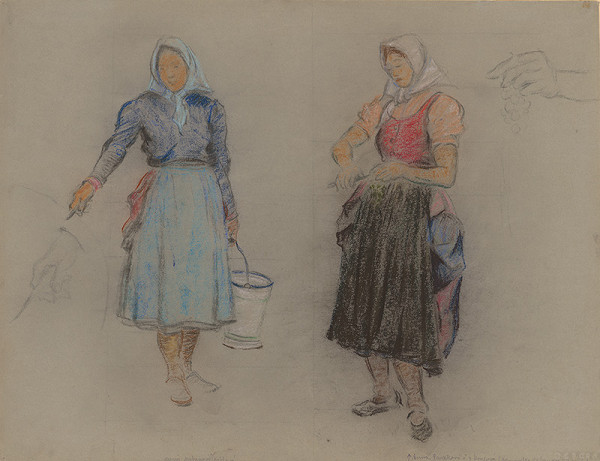 Štefan Polkoráb – Štúdia žien z vinohradov 