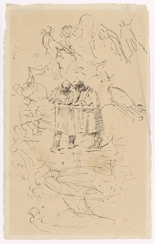 Ladislav Mednyánszky – Rozhovor na moste 