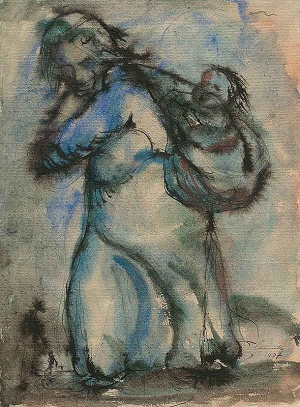 Ladislav Čemický – Matka s dieťaťom na chrbte 