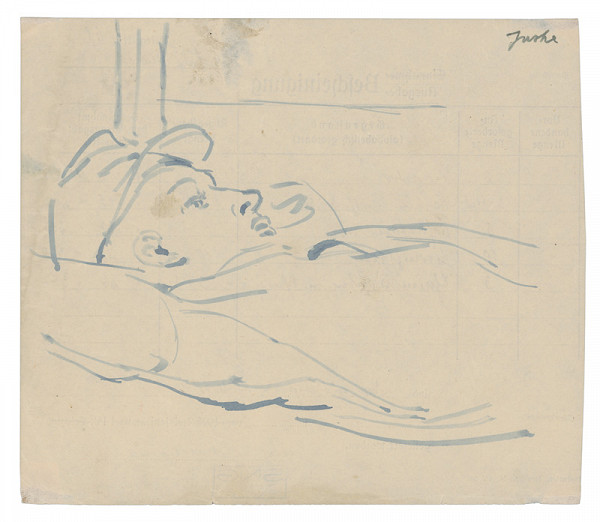 Jozef Fedora – Premýšľajúci ležiaci muži v koncentračnom tábore 