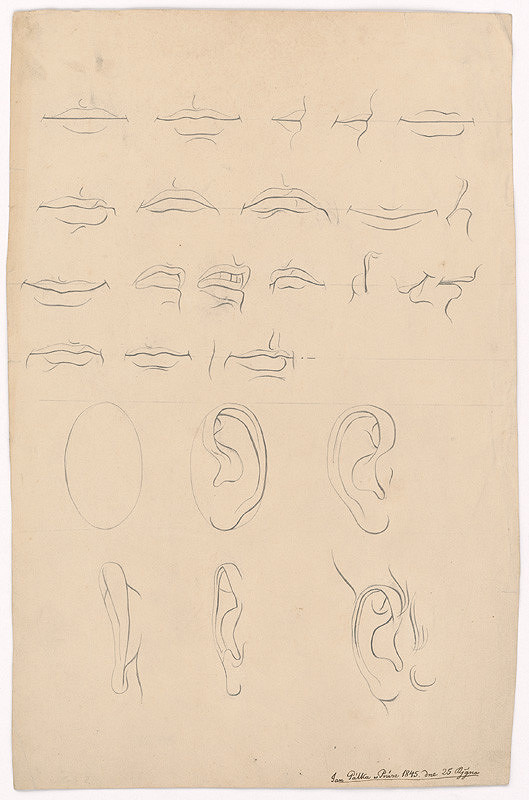 Ján Pálka – Studies of Lips and Various Ears 