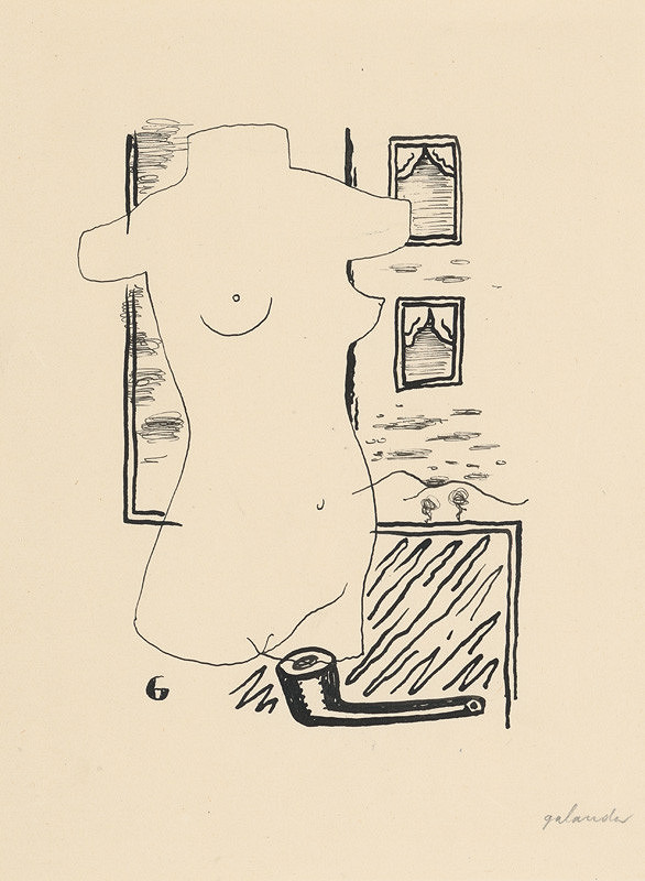 Mikuláš Galanda – Žena a fajka 