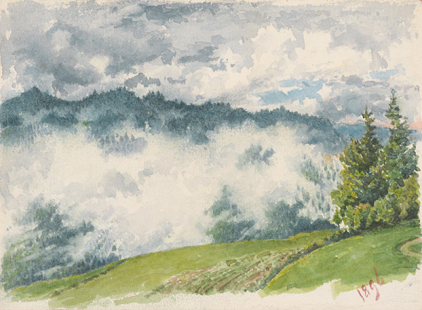 Friedrich Carl von Scheidlin – Horská krajina v hmlách 