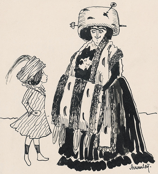 Steremley – Bohatá dáma s kožušinovým rukávom 