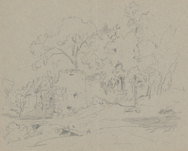 Jan Novopacký – Krajina s krížom 