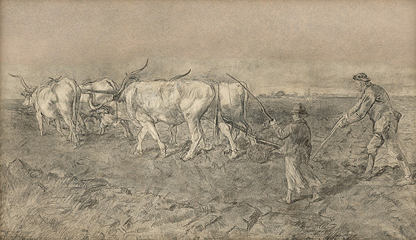 Ladislav Mednyánszky – Volský záprah 