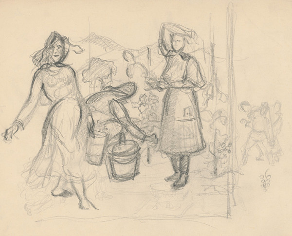 Štefan Polkoráb – Pri oberaní hrozna 