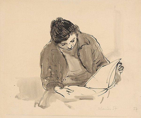 Ervín Semian – Čítajúca 