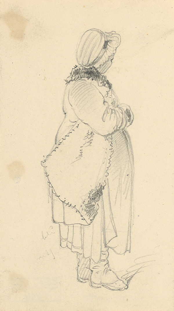 Friedrich Carl von Scheidlin – Štúdia dievčatka v čepci 