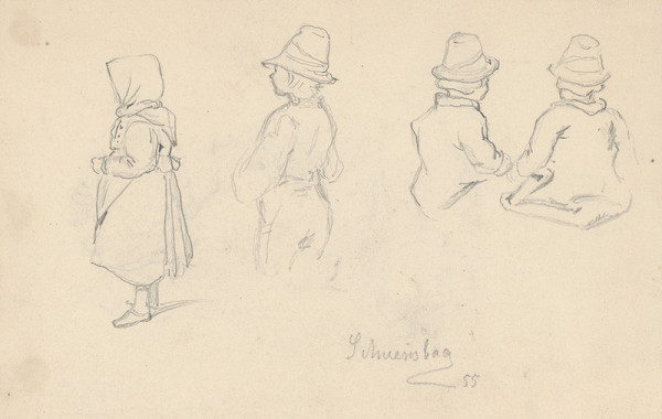 Friedrich Carl von Scheidlin – Štúdia detí zo Schwansbachu 