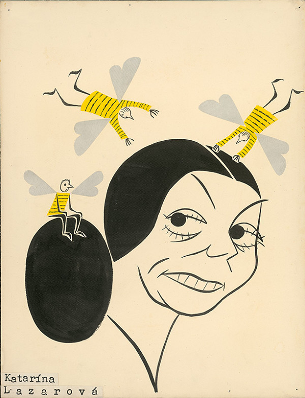 Alexander Richter – Karikatúra Kataríny Lazarovej 